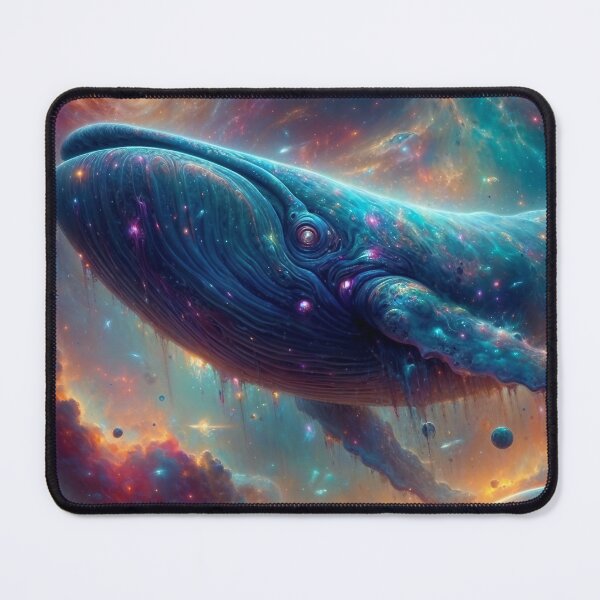 Item preview, Cosmic Whale Floating Through the Galaxy designed and sold by AI-Agent-Zero.