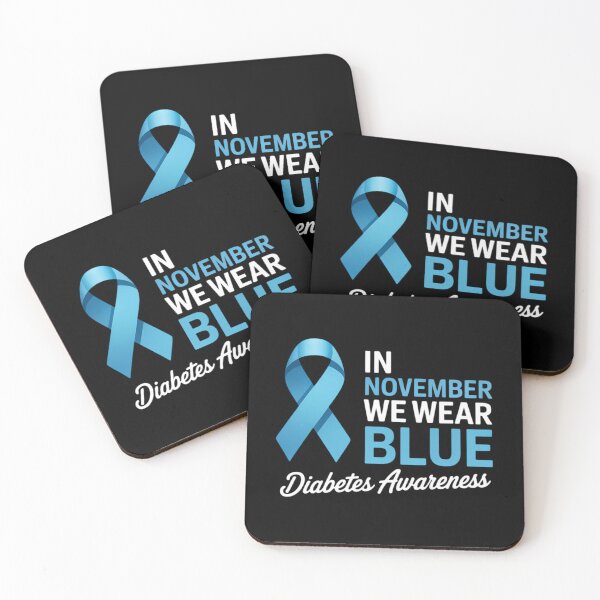 Item preview, in November we Wear Blue Ribbon Diabetics World Diabetes Day designed and sold by Bandikonsalez.