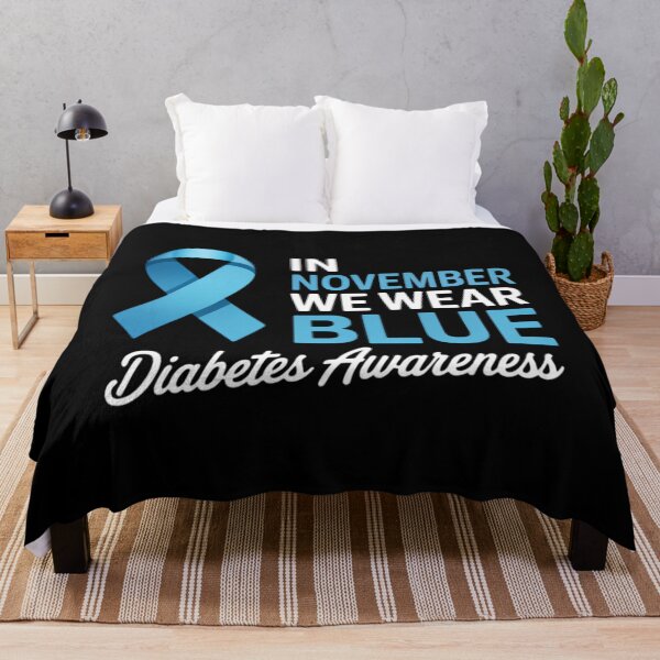 Item preview, in November we Wear Blue Ribbon Diabetics World Diabetes Day designed and sold by Bandikonsalez.