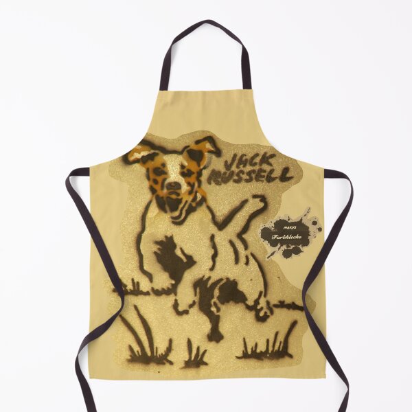 Item preview, A jumping Jack Russell on the meadow designed and sold by marysfarbklecks.