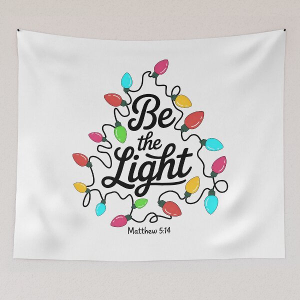 Item preview, Be The Light Christmas Lights Bible Christian designed and sold by wansilastomi.