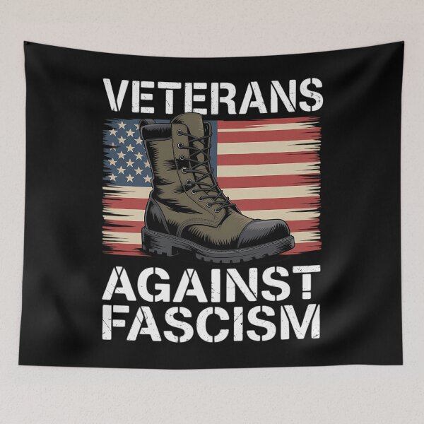 Item preview, Veterans Against Fascism US Flag designed and sold by Bandikonsalez.