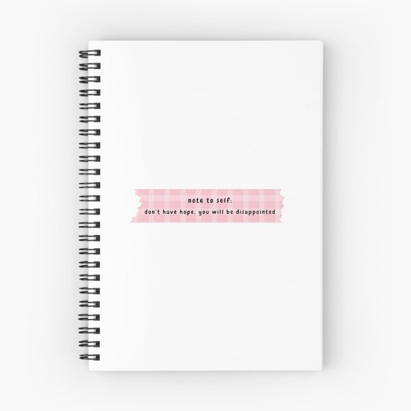 Item preview, note to self: don't have hope you will be disappointed (pink version) designed and sold by Hi-kari.