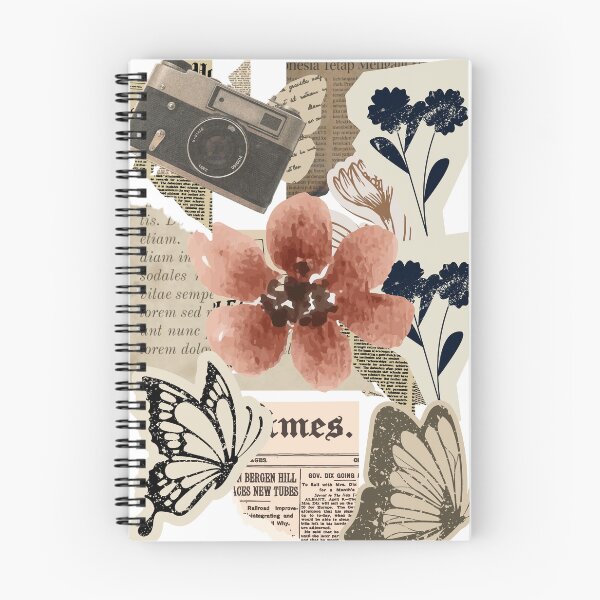 Item preview, Vintage Butterfly Floral Collage Retro Camera Aesthetic designed and sold by Quite mind .