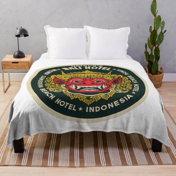 Item preview, Vintage Bali Hotel Luggage Travel Art Print T-Shirt designed and sold by shakmati.