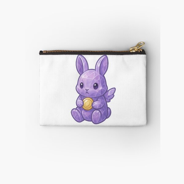 Item preview, Amethyst Fortune Bunny Sticker | Kawaii Crystal Rabbit | Lucky Money Charm designed and sold by HerDreamCodes.