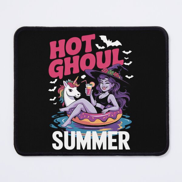 Item preview, Summerween Summer Halloween Unicorn Float Hot Ghoul Summer designed and sold by HuValverdeArt.