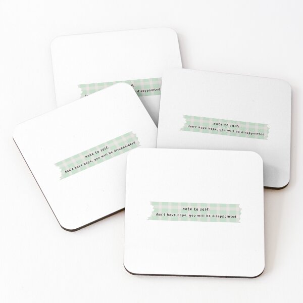Item preview, note to self: don't have hope you will be disappointed (light green version) designed and sold by Hi-kari.
