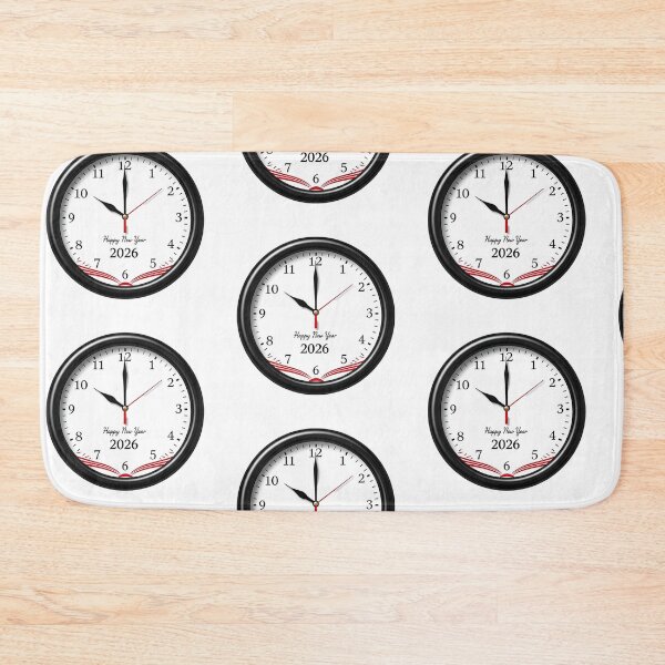 Item preview, Elegant “Happy New Year 2026” Clock Design – Festive Celebration Art with Timeless Charm designed and sold by PixelVibe782.