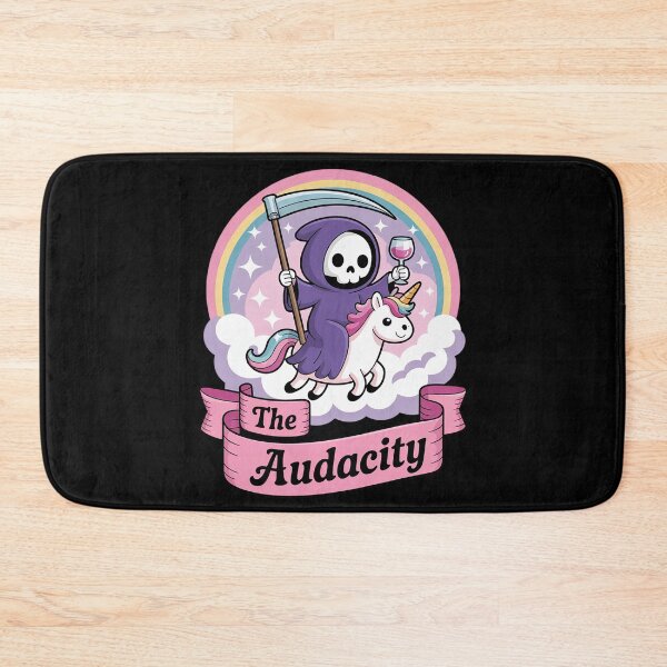 Item preview, The Audacity Skeleton Riding Unicorn Rainbow Halloween Women  designed and sold by HuValverdeArt.