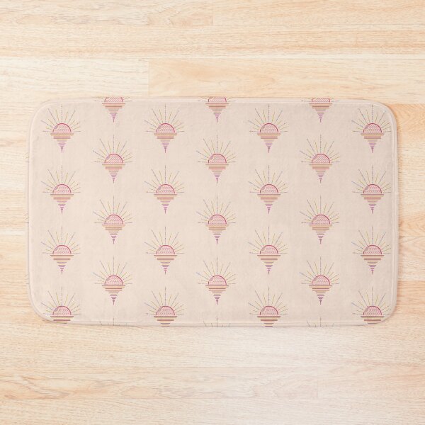 Item preview, Geo Pop Sunset Pattern - Light Apricot designed and sold by Daniel Bevis Design.