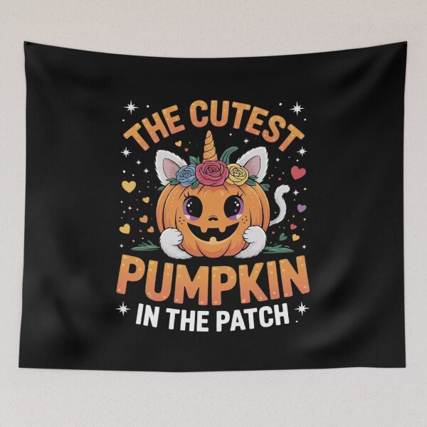 Item preview, The Cutest Pumpkin In The Patch Unicorn Pumpkin Halloween  designed and sold by HuValverdeArt.