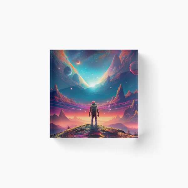 Item preview, Astronaut Surreal Art designed and sold by CharlottePlaceArt.