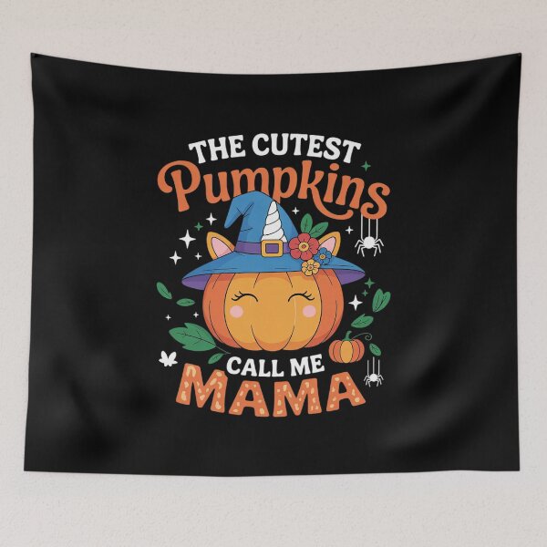 Item preview, The Cutest Pumpkins Call Me Mama Halloween Unicorn Pumpkin  designed and sold by HuValverdeArt.