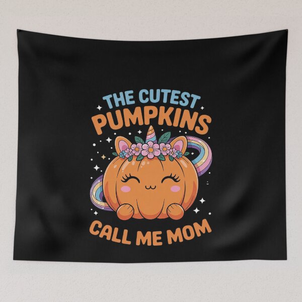 Item preview, The Cutest Pumpkins Call Me Mom Halloween Unicorn Pumpkin  designed and sold by MonsterBuddiess.