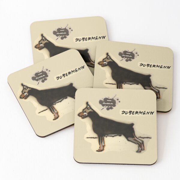 Item preview, A Doberman looks into the distance designed and sold by marysfarbklecks.