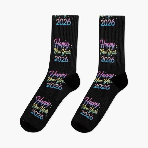 Item preview, Vibrant “Happy New Year 2026” Neon Gradient Design – Colorful Celebration Art Full of Joy and Energy designed and sold by PixelVibe782.