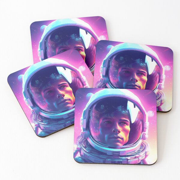 Item preview, Astronaut Woman Cyberpunk Art designed and sold by CharlottePlaceArt.