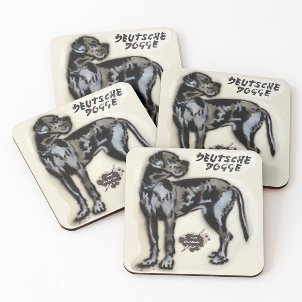 Item preview, A Great Dane looks to the side designed and sold by marysfarbklecks.