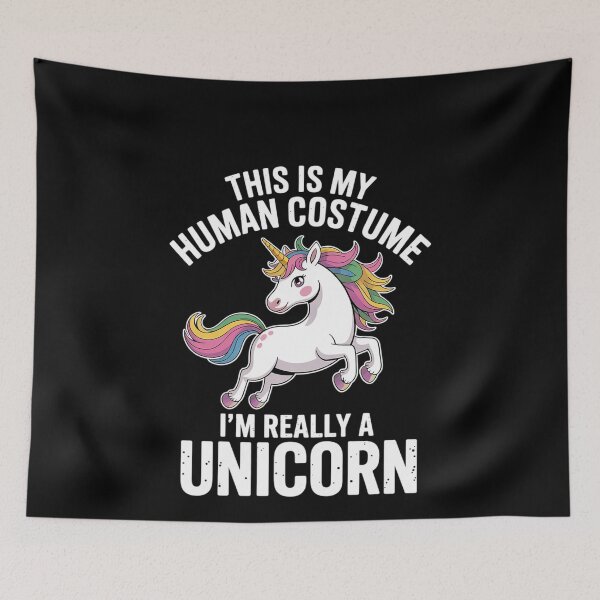 Item preview, This Is My Human Costume I'm Really A Unicorn Halloween 1  designed and sold by MonsterBuddiess.