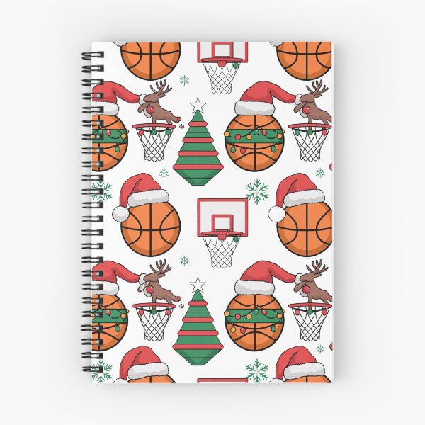 Item preview, Holiday Hoops Christmas Basketball Pattern designed and sold by MonkiFlipp.