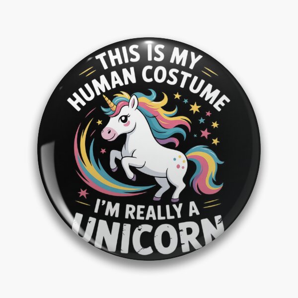 Item preview, This Is My Human Costume I'm Really A Unicorn Halloween 3  designed and sold by MonsterBuddiess.