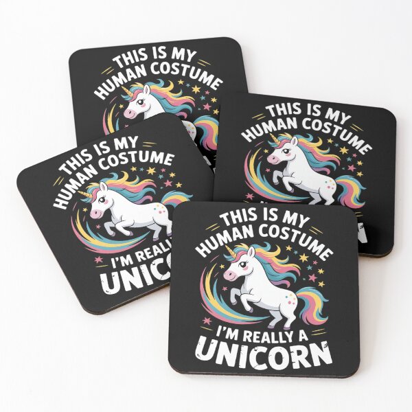 Item preview, This Is My Human Costume I'm Really A Unicorn Halloween 3  designed and sold by MonsterBuddiess.
