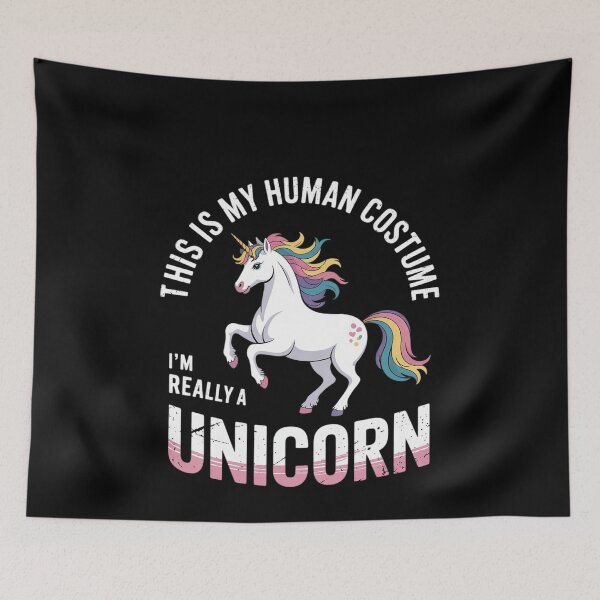 Item preview, This Is My Human Costume I'm Really A Unicorn Halloween 4  designed and sold by MonsterBuddiess.