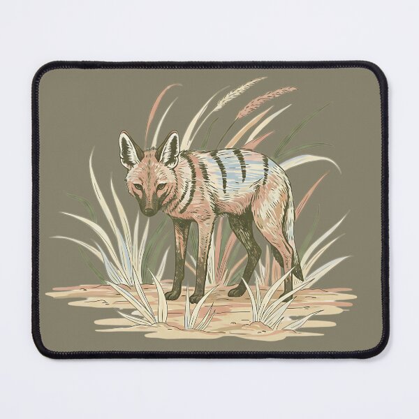 Item preview, Aardwolf with Soft Desert Grasses Art designed and sold by BirdsnStuff.