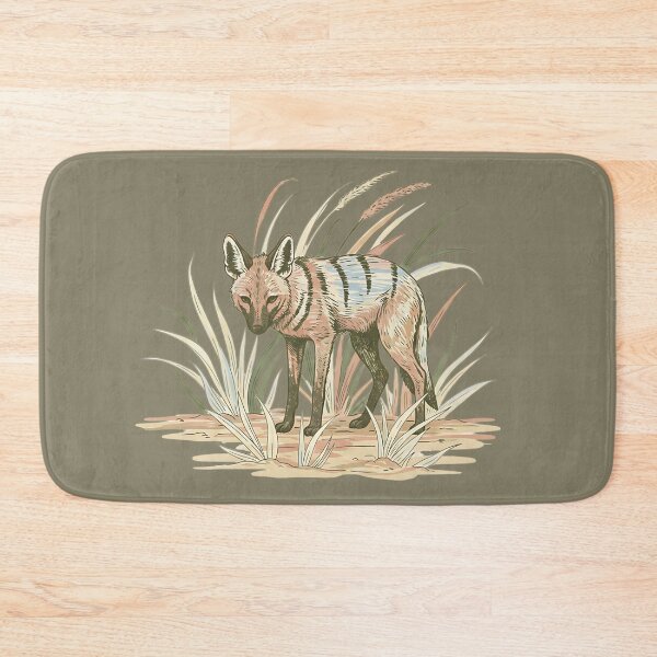 Item preview, Aardwolf with Soft Desert Grasses Art designed and sold by BirdsnStuff.