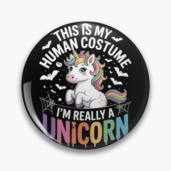 Item preview, This Is My Human Costume I'm Really A Unicorn Halloween 13  designed and sold by MonsterBuddiess.