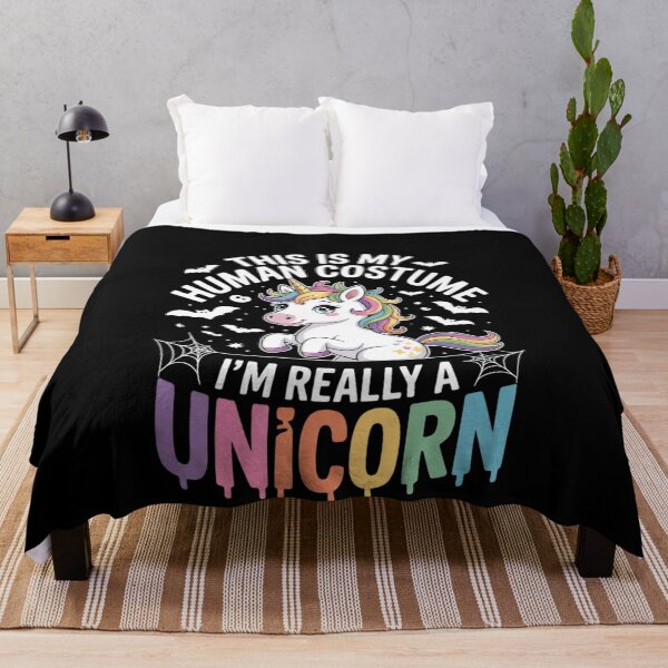Item preview, This Is My Human Costume I'm Really A Unicorn Halloween 13 designed and sold by MonsterBuddiess.