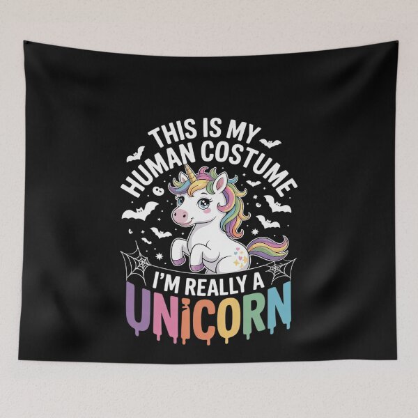 Item preview, This Is My Human Costume I'm Really A Unicorn Halloween 13  designed and sold by MonsterBuddiess.