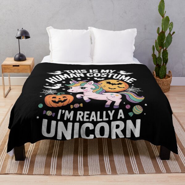 Item preview, This Is My Human Costume I'm Really A Unicorn Halloween 14 designed and sold by MonsterBuddiess.