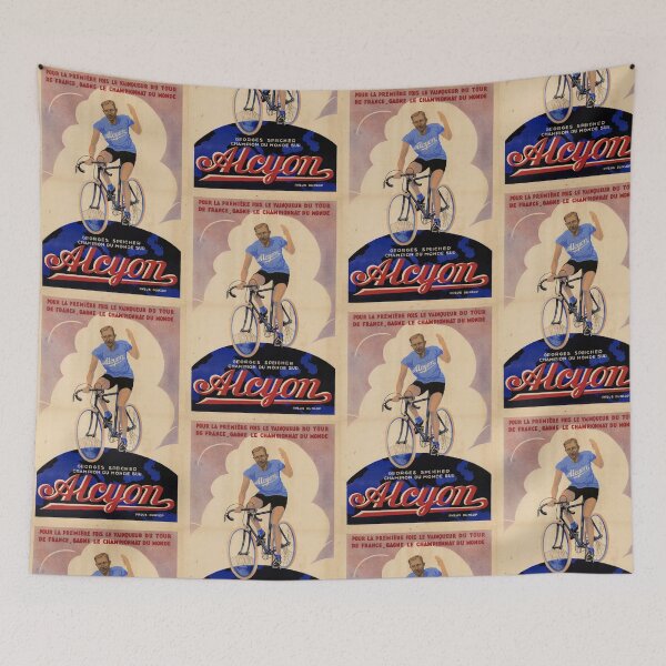 Item preview, Vintage Alcyon Bicycle Poster | Art Deco Style | Georges Speicher Triumph | Tour de France & World Championship 1933 designed and sold by artofuniverse.