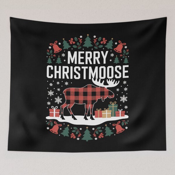 Item preview, Merry Christmoose Christmas Moose Lover Xmas Holiday designed and sold by ValerieRodrigue.