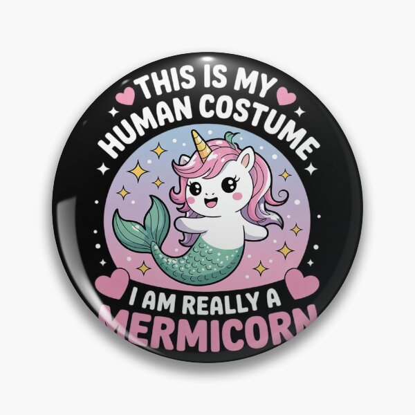 Item preview, This Is My Human I Am A Mermicorn Halloween Mermaid Unicorn  designed and sold by MonsterBuddiess.