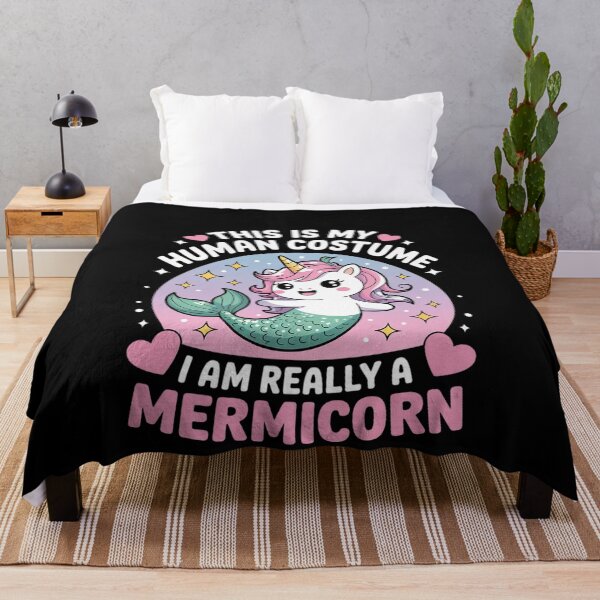 Item preview, This Is My Human I Am A Mermicorn Halloween Mermaid Unicorn designed and sold by MonsterBuddiess.
