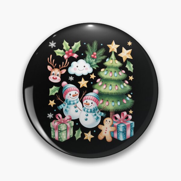 Item preview, Preppy Glitter Christmas Snowman Cute Snowman Christmas Tree  designed and sold by ValerieRodrigue.