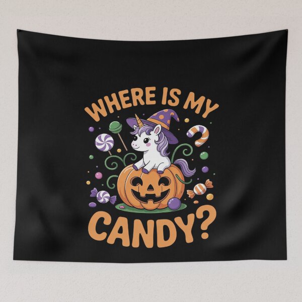 Item preview, Unicorn Candy Pumpkin Unicorn Halloween  designed and sold by MonsterBuddiess.