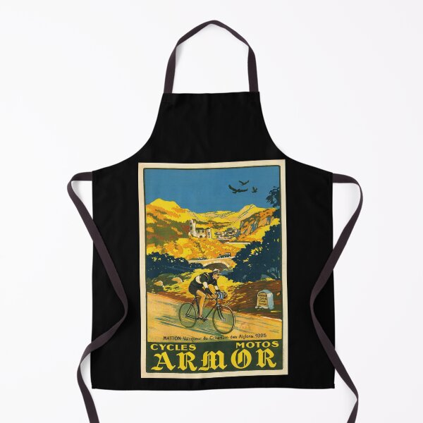 Item preview, Vintage Cycling Poster | Art Deco Style | Cycles & Motos Armor | 1925 Racing Scene | Matton Winner | Vibrant Mountain Landscape designed and sold by artofuniverse.