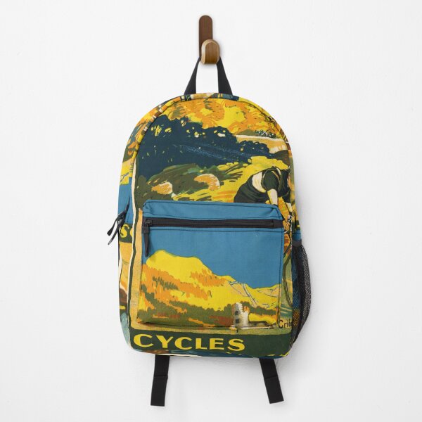 Item preview, Vintage Cycling Poster | Art Deco Style | Cycles & Motos Armor | 1925 Racing Scene | Matton Winner | Vibrant Mountain Landscape designed and sold by artofuniverse.