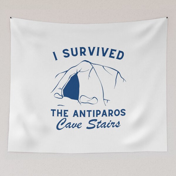 Item preview, Antiparos: I survived the Antiparos cave stairs (Antiparos Greece) designed and sold by Peerless-Prime.
