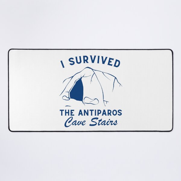 Item preview, Antiparos: I survived the Antiparos cave stairs (Antiparos Greece) designed and sold by Peerless-Prime.