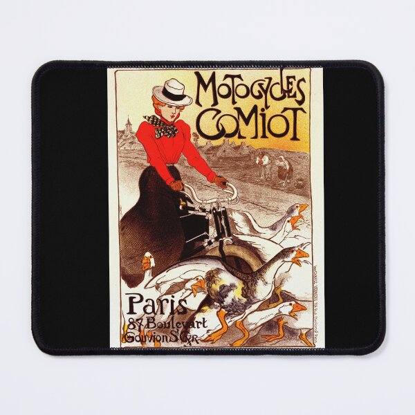 Item preview, Art Nouveau Poster | Comiot Motorcycles by Georges Gaudy | Vintage Motorbike Art | Woman Rider & Modernity | Retro Wall Decor designed and sold by artofuniverse.