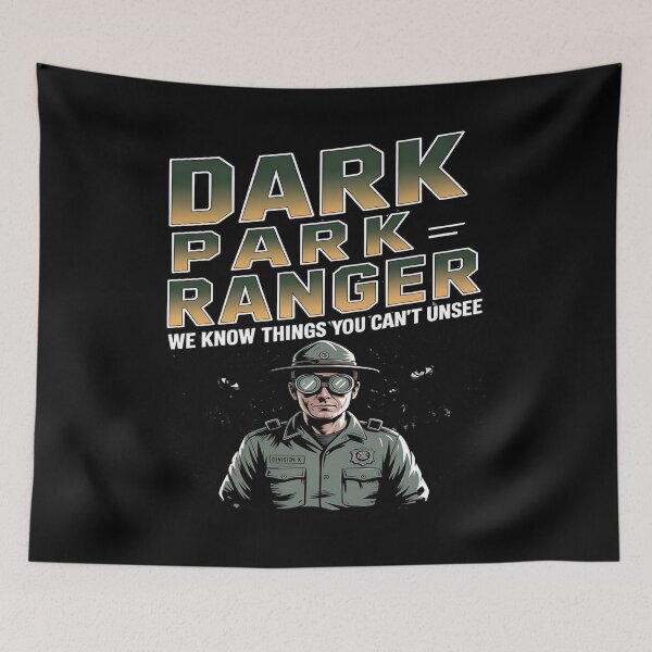 Item preview, national park - park ranger - sasquatch patrol - park service - creepy forest - campfire horror - existential hiking - nature is scary - backwoods secrets - unexplained phenomena – survival designed and sold by JansenGS.