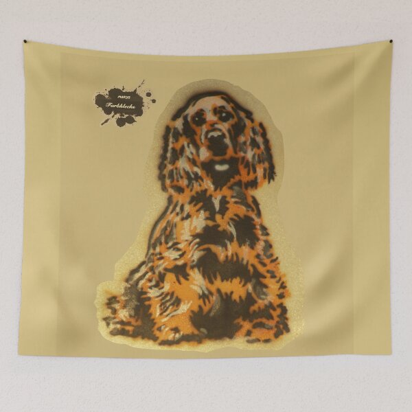 Item preview, A sitting Cocker Spaniel designed and sold by marysfarbklecks.