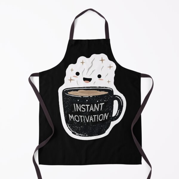 Item preview, Instant Motivation — Cute Coffee Cup Design designed and sold by SleekLineSketches.
