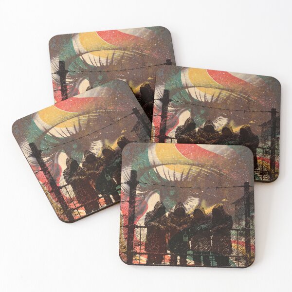 Item preview, Fences & Defences – Dystopian Protest Art Print designed and sold by stephenignacio.