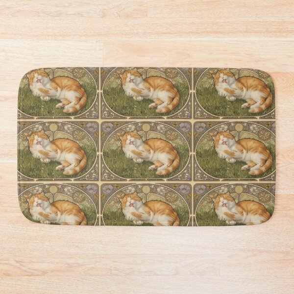 Item preview, Afternoon Cat-vintage elegance with calming natural tones designed and sold by ArtiJOY Imprinta.